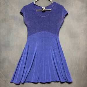 Zanoni By Jalati Y2K Dress Micro Studded Swing Made in USA Dancing W/ the Stars